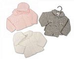 Tricoté cardigan épais avec bonnet pour bébé - Grossiste et Fournisseur