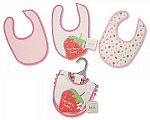 3D coton bavoirs bébé 3-pack - Filles - Grossiste et Fournisseur