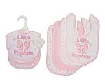 Bavoirs bébé packs de 4 - Petite Princesse - Grossiste et Fournisseur