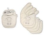 Éponge bavoirs bébé 5-pack - Je t'aime toujours