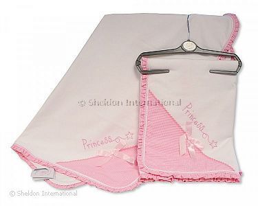 Couverture/enveloppe bébé avec dentelle et nœud - Princesse - Grossiste et Fournisseur