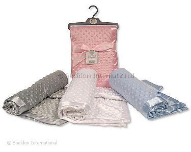 Bulle velour couverture bébé avec bordure en satin - Grossiste et Fournisseur