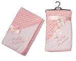 Matelassée bulle velour couverture/enveloppe bébé fille - Pretty Princess - Grossiste et Fournisseur
