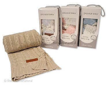 Tricoté coton couverture/enveloppe bébé en boîte - Grossiste et Fournisseur