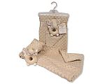 Bulle velour couverture/enveloppe bébé avec hochet jouet - Grossiste et Fournisseur