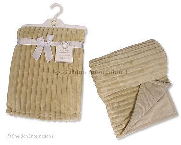 Couverture/enveloppe bébé à double couche - Rayures - Grossiste et Fournisseur