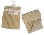 Couverture/enveloppe bébé à double couche - Rayures - Grossiste et Fournisseur