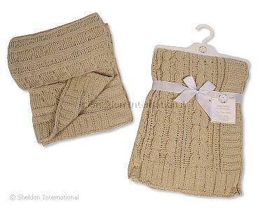 Couverture/enveloppe bébé en chenille tricotée - Grossiste et Fournisseur