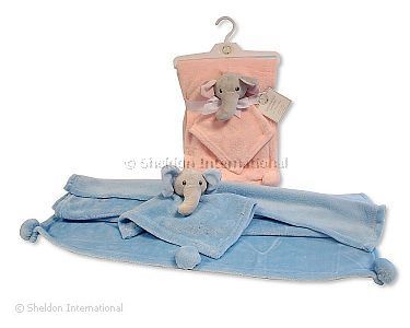 Couverture/enveloppe bébé avec pompons et doudou - Grossiste et Fournisseur