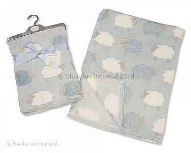 Couverture/enveloppe bébé - Mouton - Bleu - Grossiste et Fournisseur