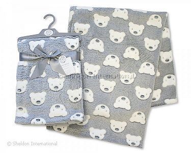 Couverture/enveloppe bébé - Teddy - Gris - Grossiste et Fournisseur