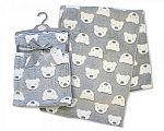 Couverture/enveloppe bébé - Teddy - Gris - Grossiste et Fournisseur