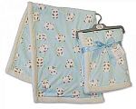 Couverture/enveloppe bébé - Panda - Bleu