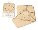 3D cape de bain bébé - Girafe - Taupe Uni - Grossiste et Fournisseur