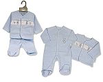 2 pcs ensemble bébé garçon avec smocks - Me Faire un Câlin - Grossiste et Fournisseur