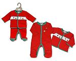 2 pcs ensemble bébé de Noël avec smocks - Boules de Noël - Grossiste et Fournisseur
