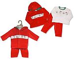 3 pcs ensemble bébé de Noël avec smocks et capuche - Bonhomme de Neige - Grossiste et Fournisseur