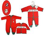 2 pcs velours ensemble bébé de Noël avec smocks - Ours Polaire et Pingouin - Grossiste et Fournisseur