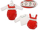2 pcs velours ensemble bébé de Noël avec smocks - Bonhomme de Neige - Grossiste et Fournisseur