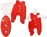 2 pcs velours ensemble bébé de Noël avec smocks - Mon Premier Noël - Grossiste et Fournisseur