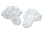 Chaussettes bébé fille avec dentelle en coton et nœud - Grossiste et Fournisseur