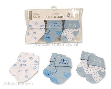 Chaussettes de bébé garçon 3-Pack - Petit Prince - Grossiste et Fournisseur