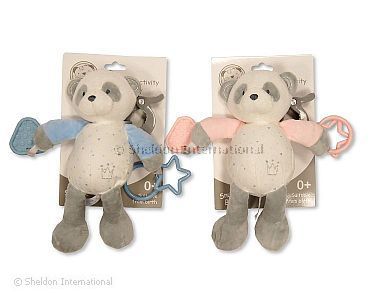 Panda peluche d'activité avec teethers et agrafe - Grossiste et Fournisseur