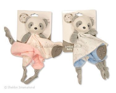 Panda doudou bébé avec teether et hochet - Grossiste et Fournisseur