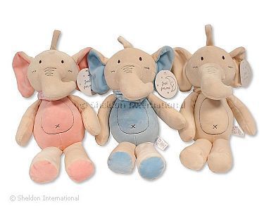 Éléphant peluche avec hochet - Grossiste et Fournisseur