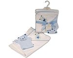 Cape de bain et moufle de lavage set pour bébé garçon