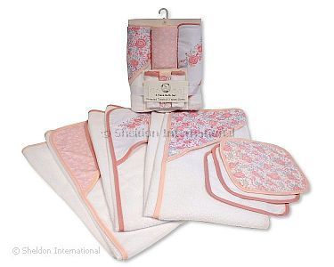 6 pièces cape de bain et débarbouillette set pour bébé fille - Grossiste et Fournisseur
