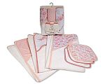 6 pièces cape de bain et débarbouillette set pour bébé fille