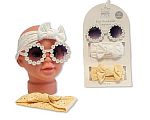 2 bandeaux avec nœud  et lunettes solaires set - Taupe - Grossiste et Fournisseur