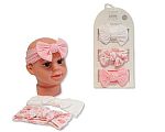 3 bandeaux avec nœud set - Rose - Grossiste et Fournisseur