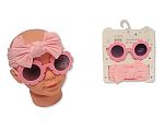 bandeau avec nœud  et lunettes solaires set - Rose - Grossiste et Fournisseur