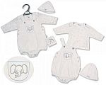 2 pcs barboteuse ensemble bébé prématuré avec bonnet - Éléphant - Grossiste et Fournisseur