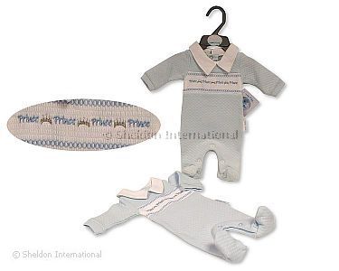 Pyjama avec smocks pour bébé garçon prématuré - Prince - Grossiste et Fournisseur