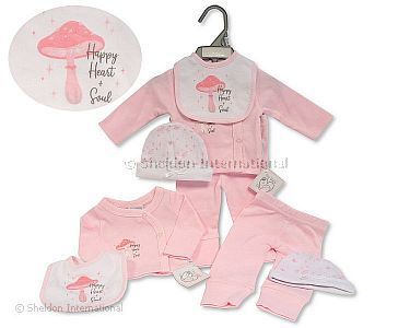 4 pcs ensemble avec bavoir et bonnet pour bébé fille prématuré - Grossiste et Fournisseur