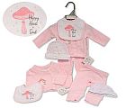 4 pcs ensemble avec bavoir et bonnet pour bébé fille prématuré