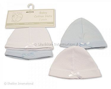 Bonnets avec noeud pour bébé garçon prématuré - 2 pack - Grossiste et Fournisseur