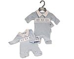 Pyjama pour bébé garçon prématuré avec smocks - Éléphant - Grossiste et Fournisseur
