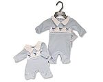 Pyjama pour bébé garçon prématuré avec smocks - Renard - Grossiste et Fournisseur