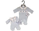 Pyjama pour bébé garçon prématuré avec smocks - Lion - Grossiste et Fournisseur