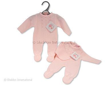 Prématuré tricoté barboteuse bébé fille - Grossiste et Fournisseur
