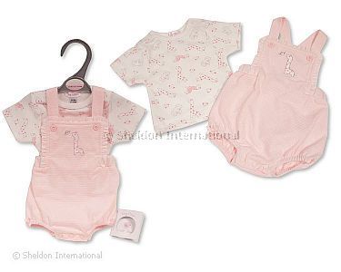 2 pcs barboteuse ensemble bébé fille prématuré - Girafe - Grossiste et Fournisseur